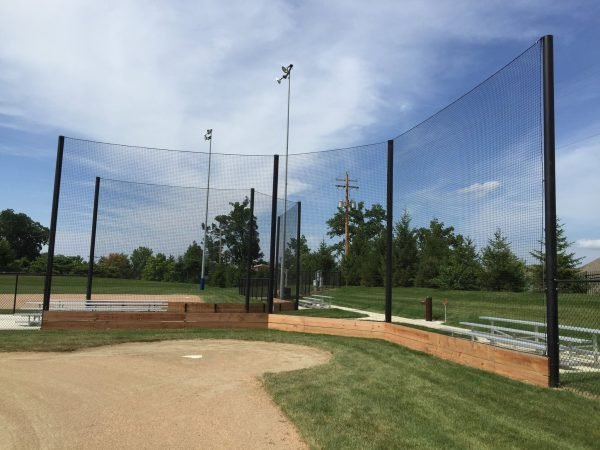 Heavy-Duty Polyethylene Baseball Barrier Net for Field Protection