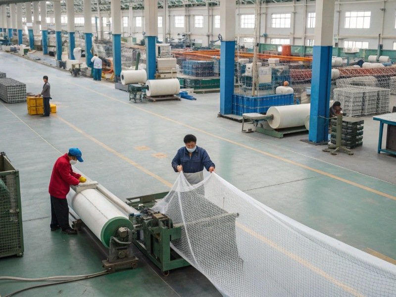 china factory pulic area netting production line 1
