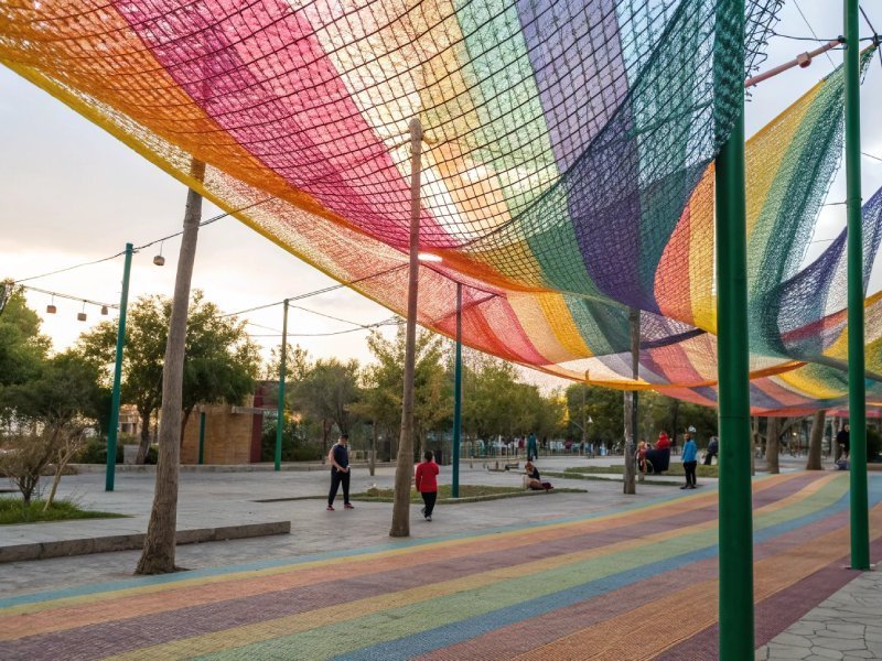 pulic area netting multi color 1