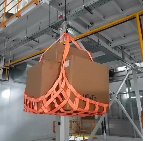 High-Tensile Cargo Lifting Net Straps for Heavy-Duty Hoisting Safety