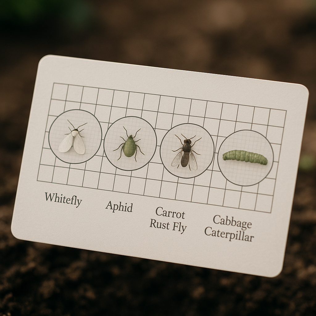Diagram from The Ultimate Guide to Choosing the Right Garden Netting showing various mesh sizes for pest control.