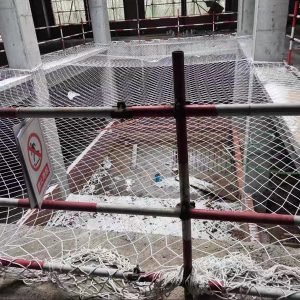 High-Tensile Polyester Fall Safety Net for Construction Protection