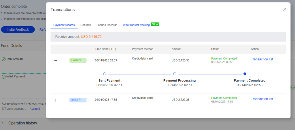 Payment 1