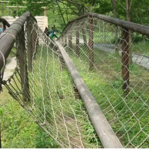 Reinforced Walking Bridge Safety Net for Fall Protection