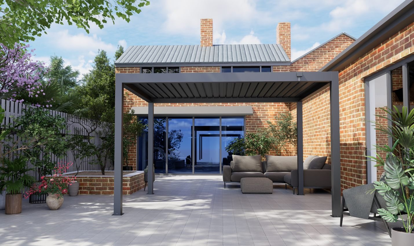 120B-G Aluminum Pergolas