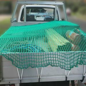 HDPE Cargo Net 4cm Knotless Mesh Cover for Pickup Trucks, Trailers, and Transport Safety
