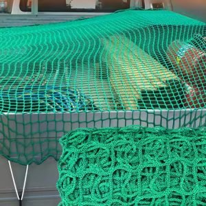 Industrial-Grade Polyester Cargo Net with 4 cm Knotless Mesh for Truck and Trailer Load Securing