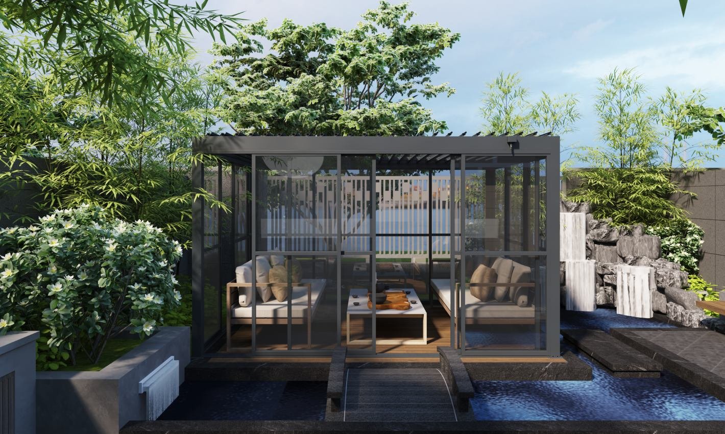 Sliding Door For Pergolas 01