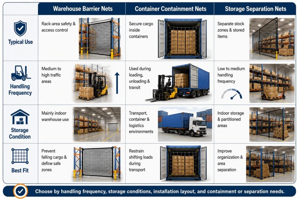 Material Structure Guidance Container Netting
