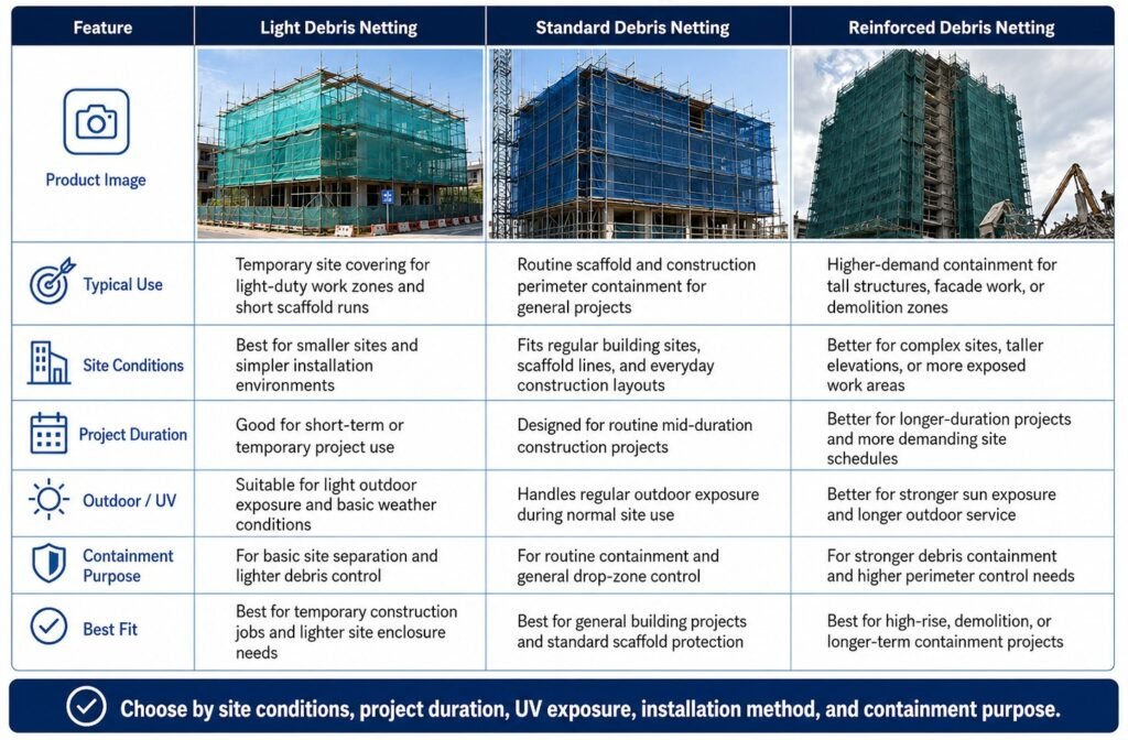 Debris Netting Material Guide