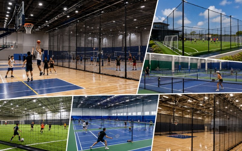 Multi Sport Facility Netting Banner
